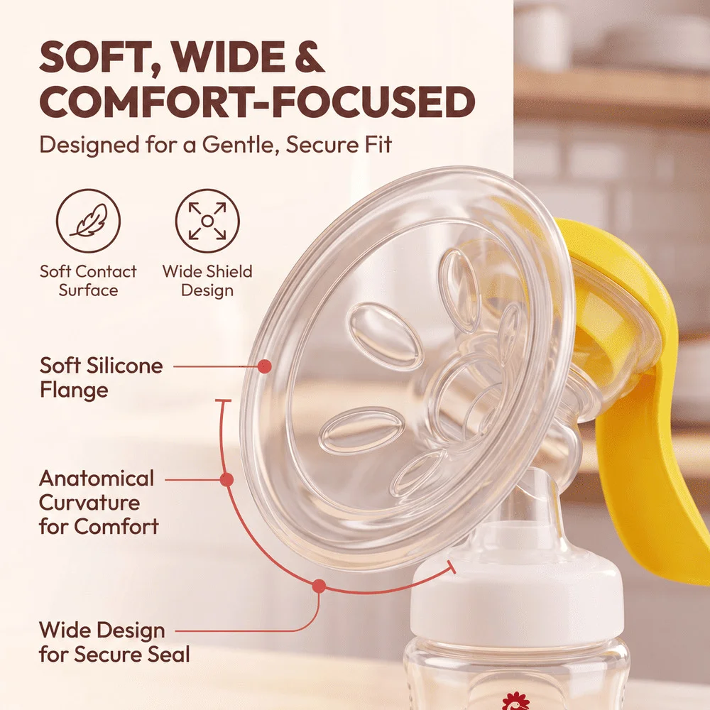 Manual Breast Pump Yellow (1)
