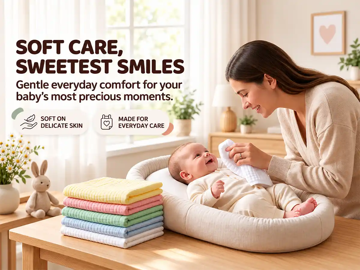 Muslin Cotton Baby Face Towels