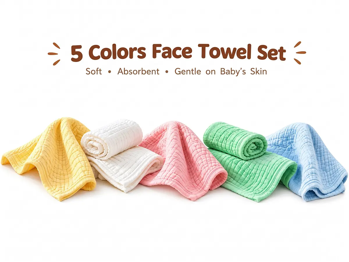 Muslin Cotton Baby Face Towels