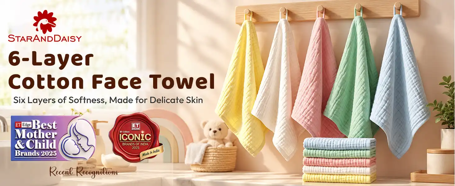 Muslin Cotton Baby Face Towels