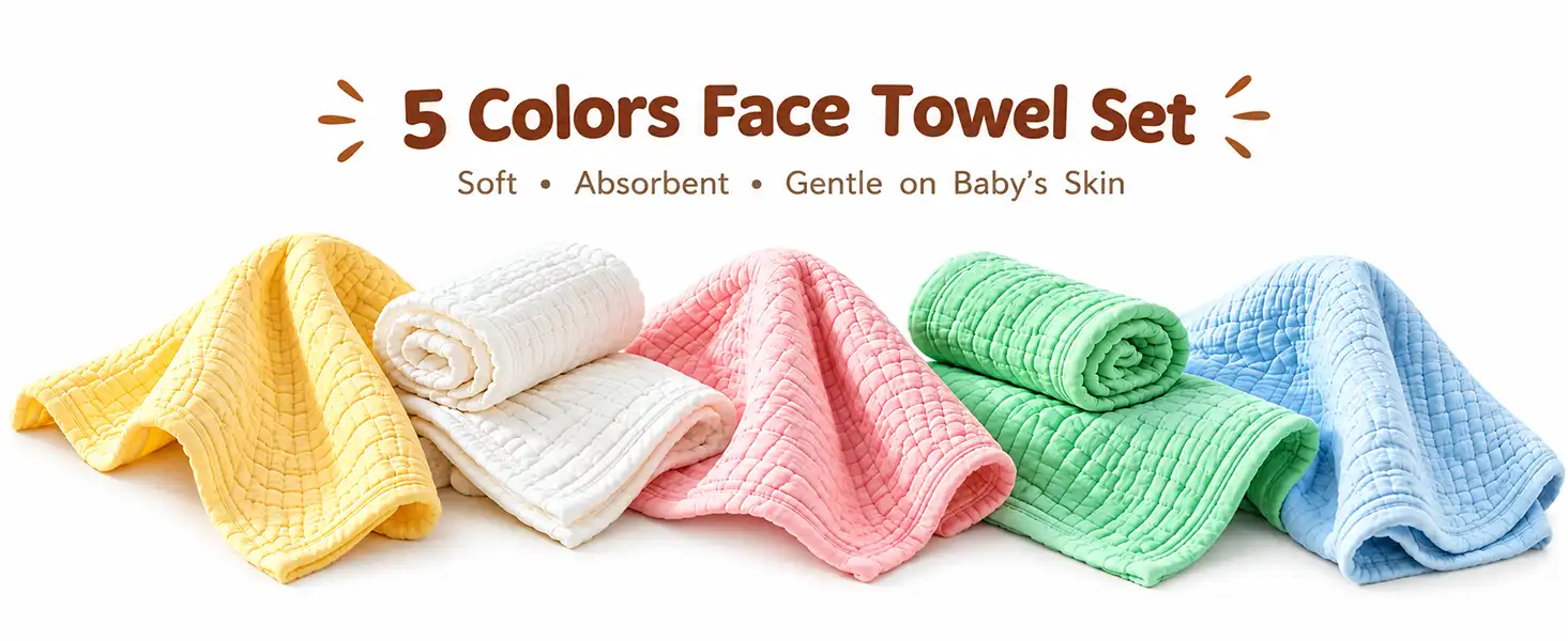 Muslin Cotton Baby Face Towels