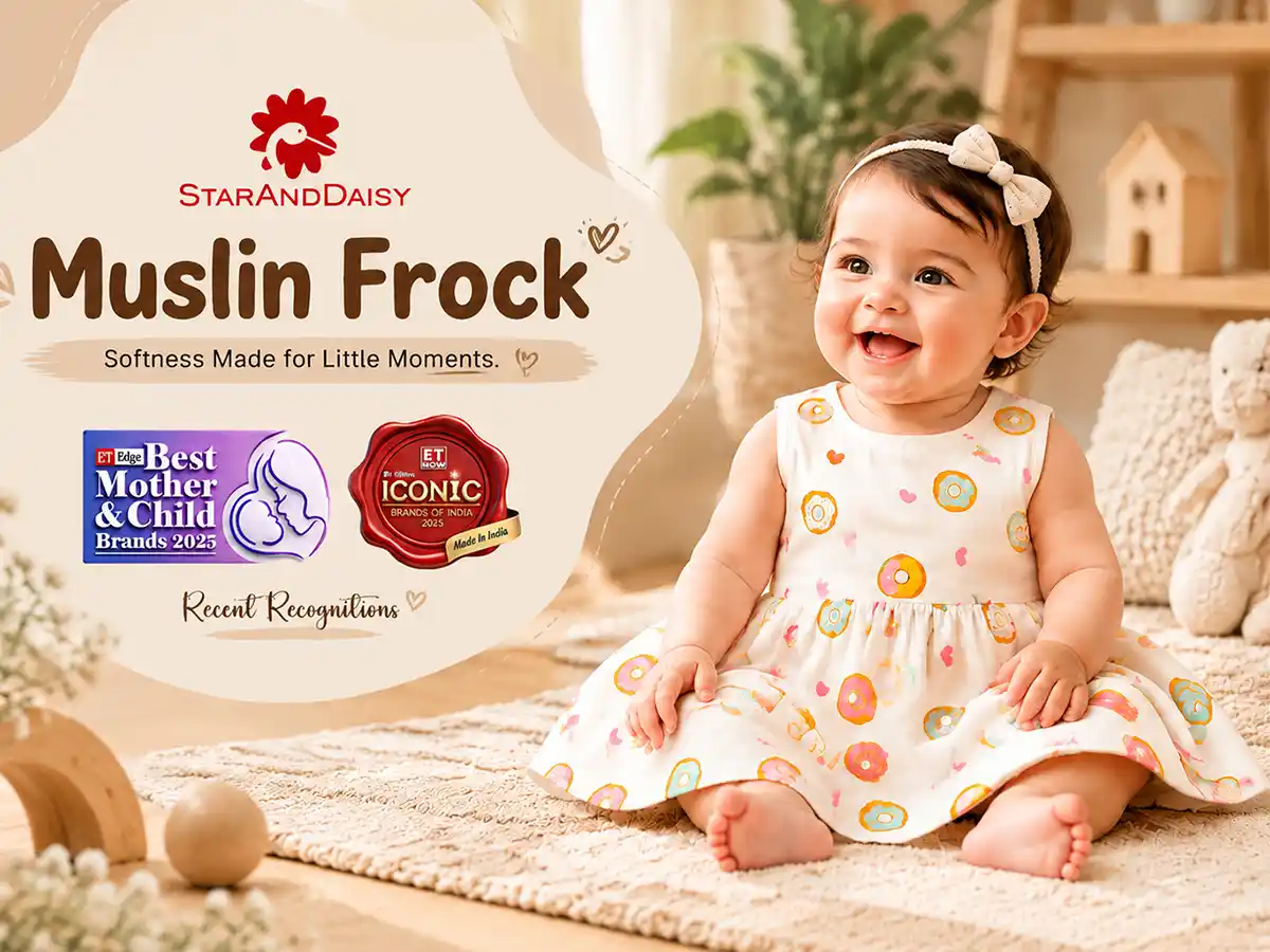 Baby Girls Cotton Muslin Frock