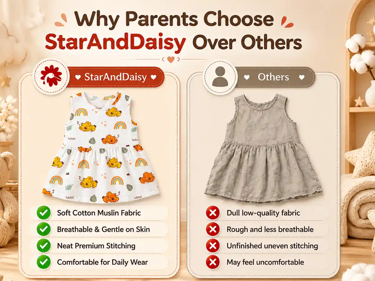 Baby Girls Cotton Muslin Frock