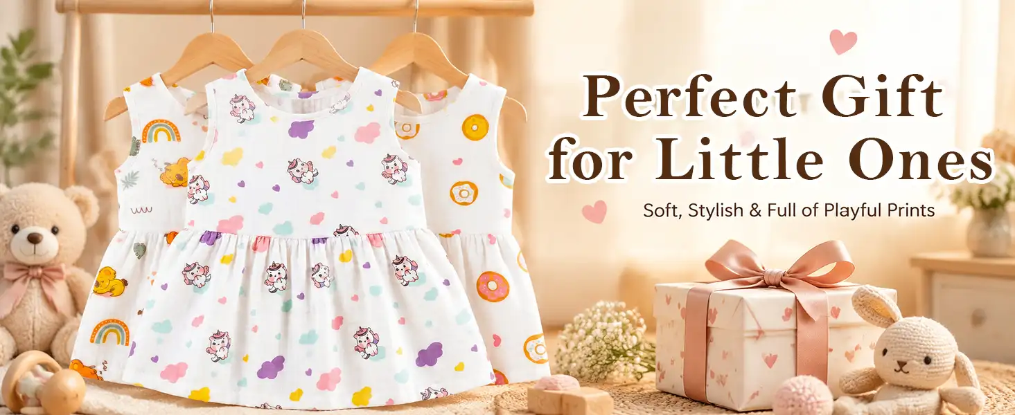 Baby Girls Cotton Muslin Frock