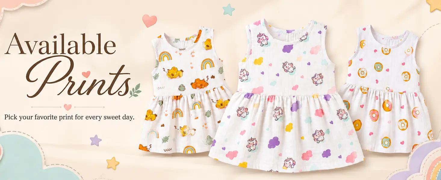 Baby Girls Cotton Muslin Frock