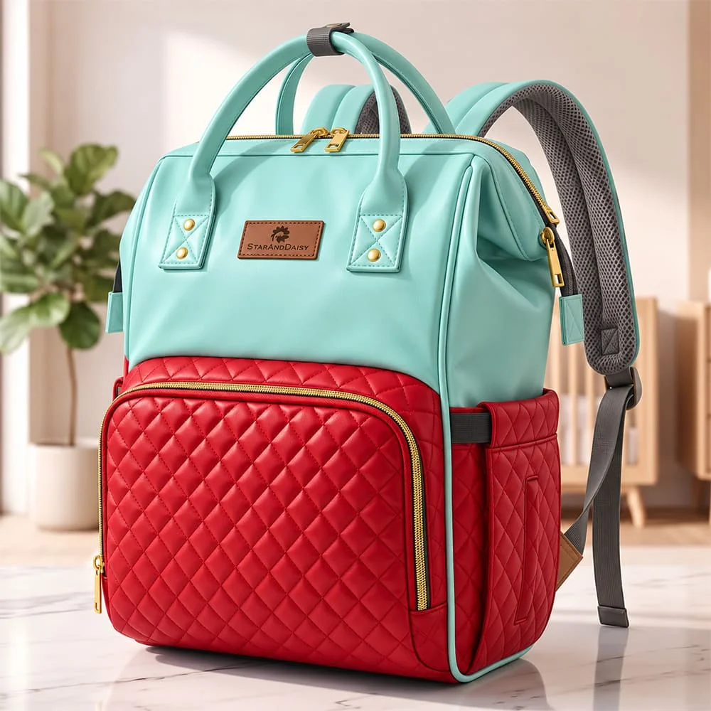 Nestiva Maternity Bag blue red