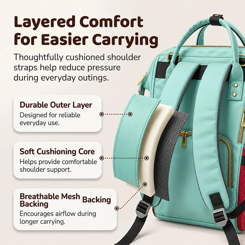 Nestiva Maternity Bag blue red