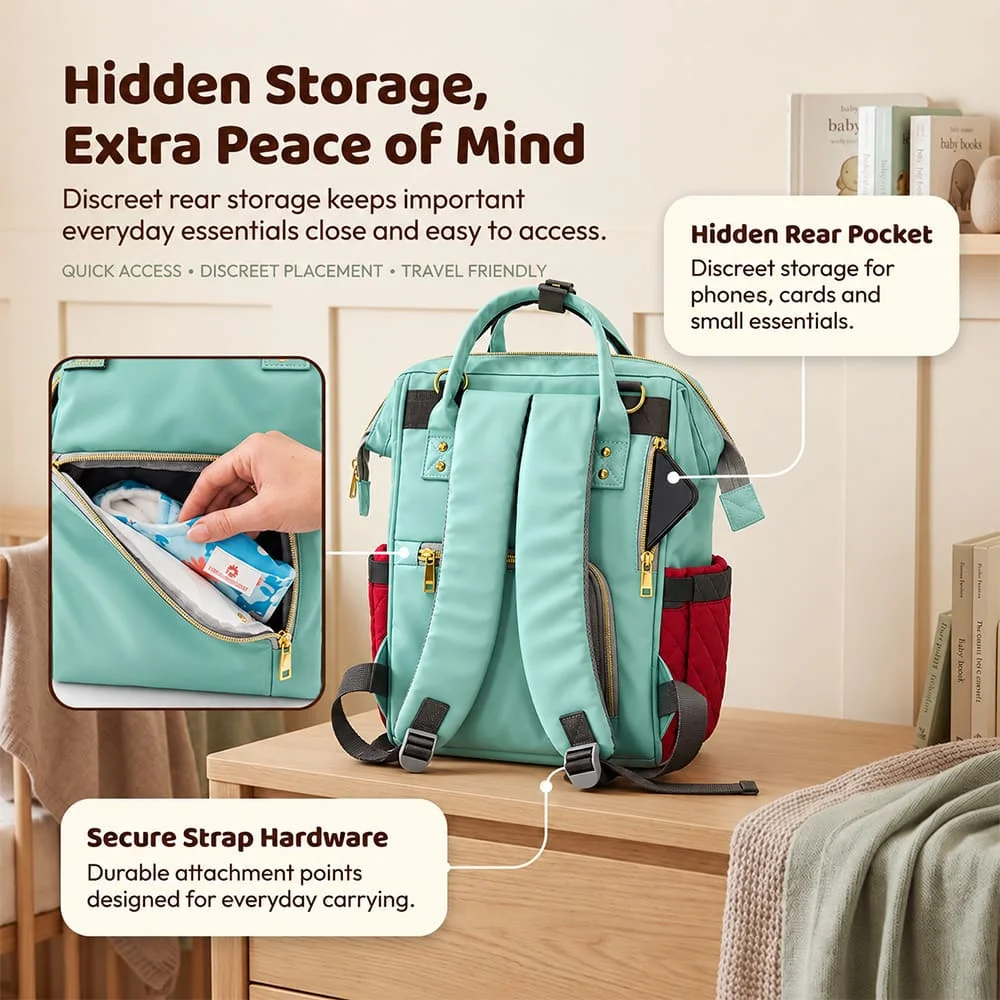 Nestiva Maternity Bag blue red