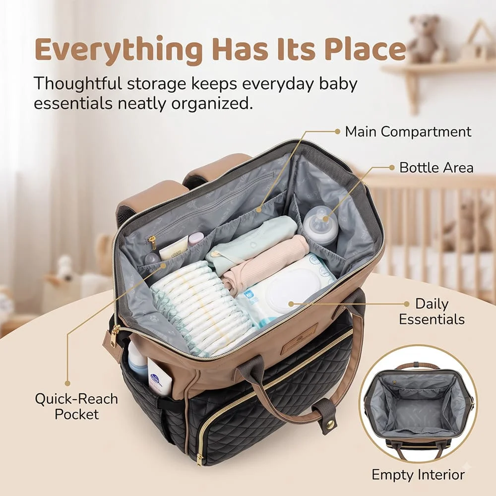 Nestiva Maternity Bag brown black