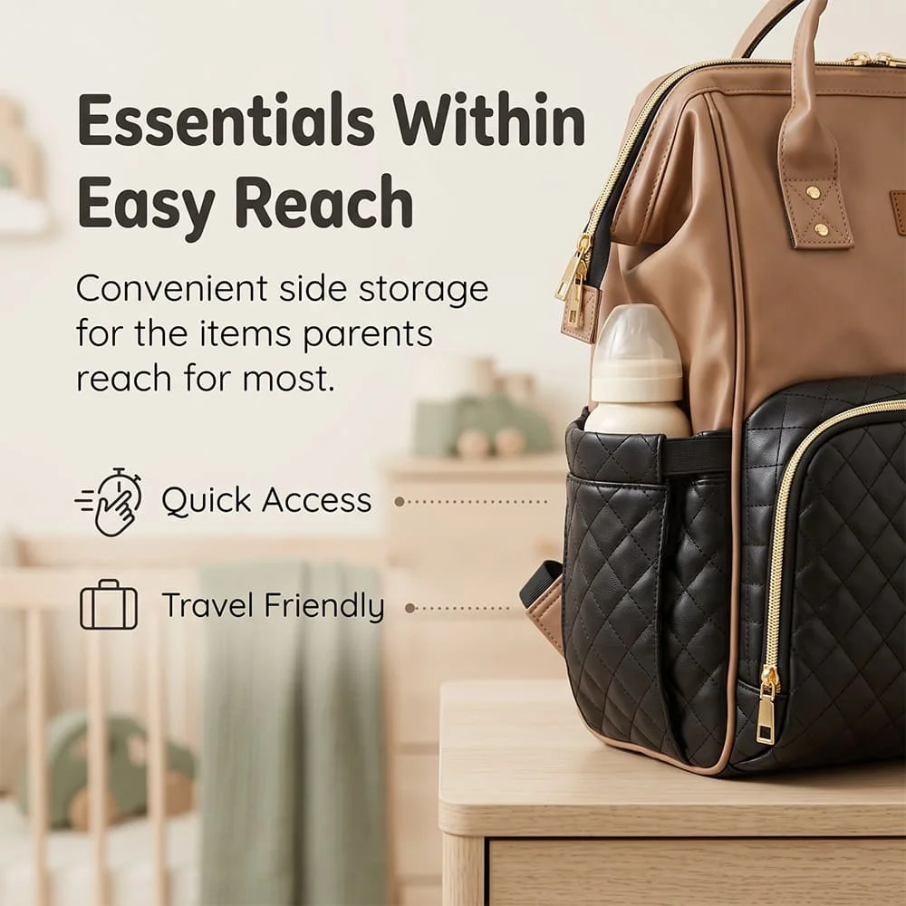 Nestiva Maternity Bag brown black