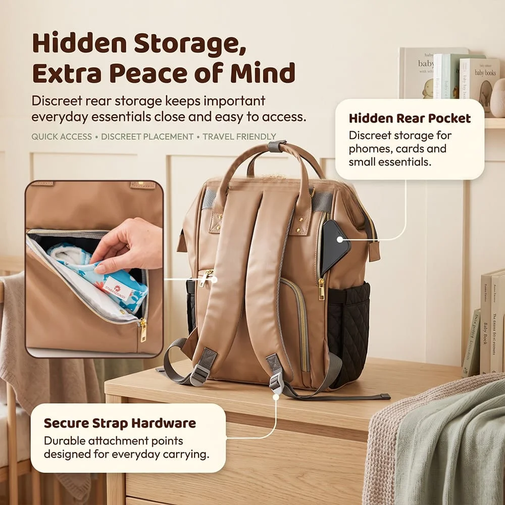 Nestiva Maternity Bag brown black