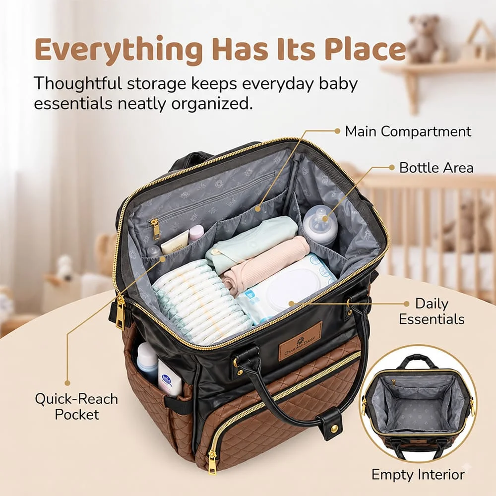 Nestiva Maternity Bag dark brown
