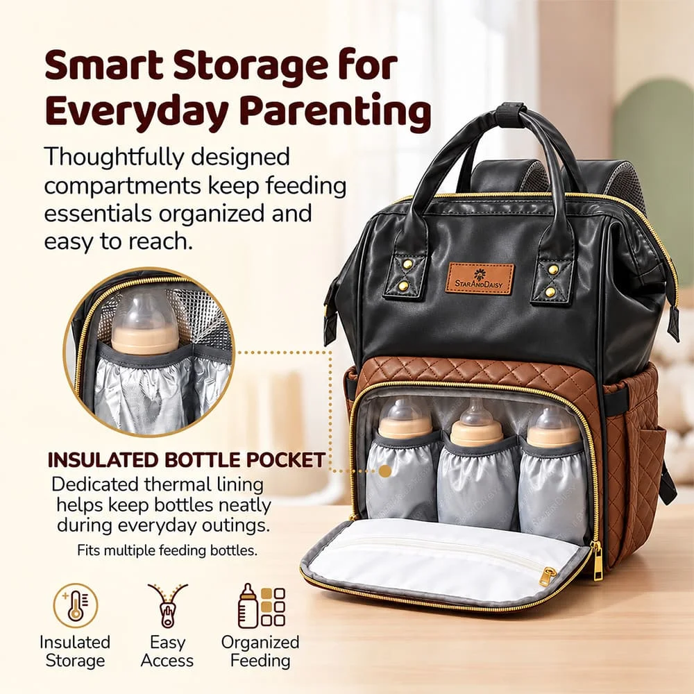 Nestiva Maternity Bag dark brown