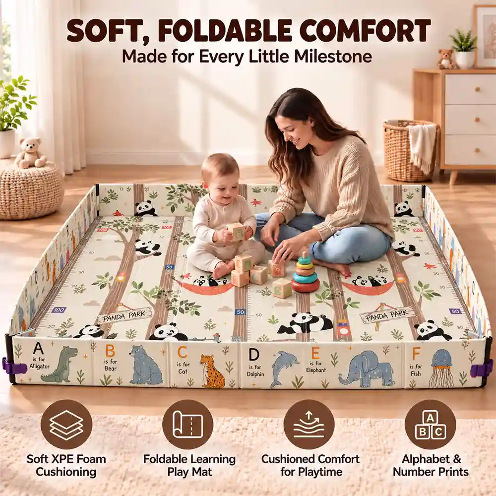 Playmat Panda ABC Print