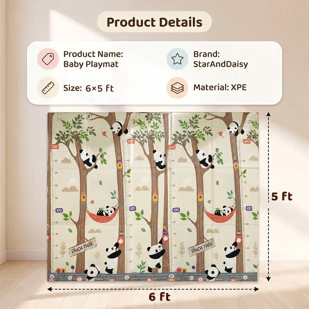 Playmat Panda ABC Print