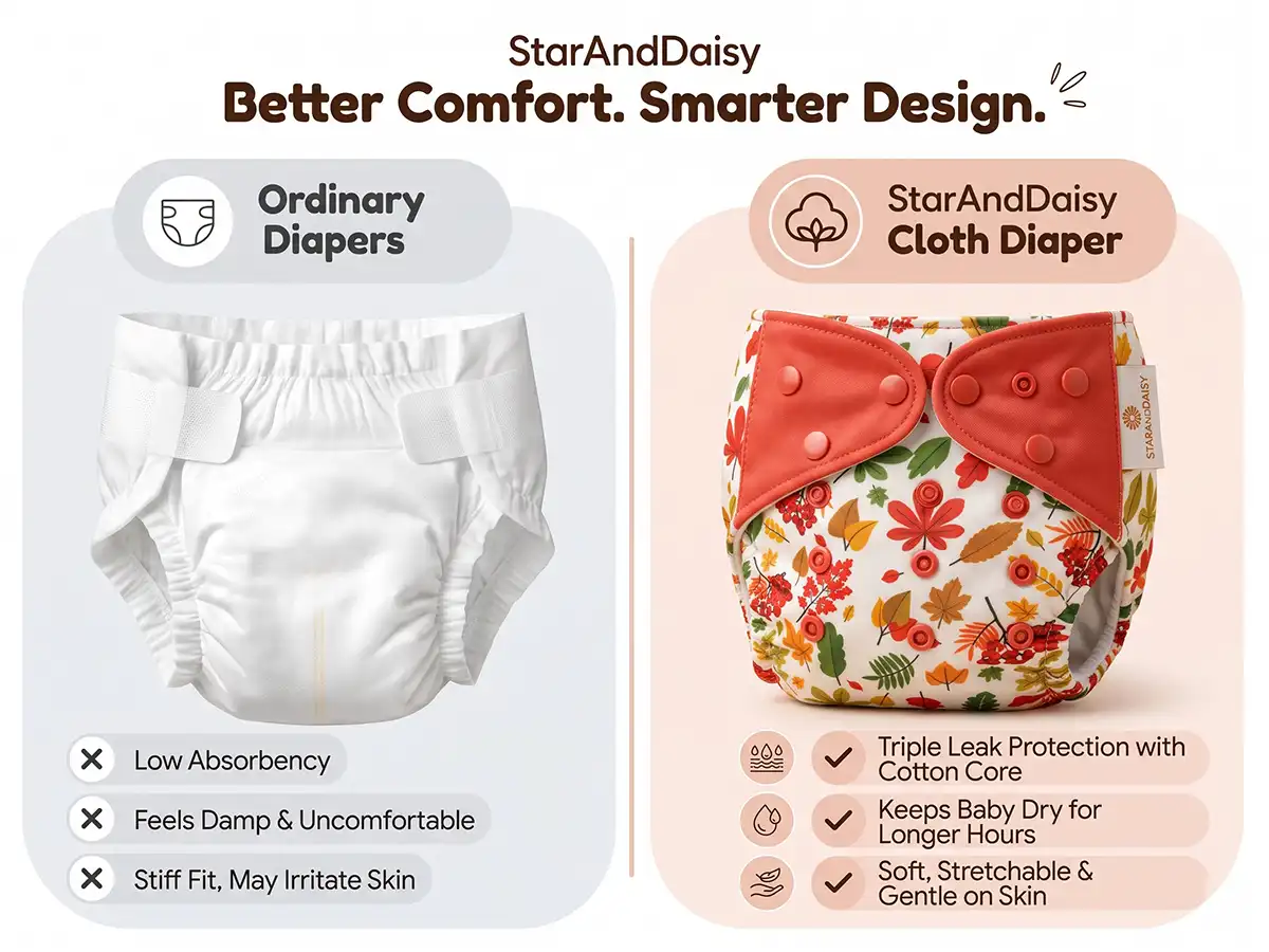Reusable Baby Cloth Diaper