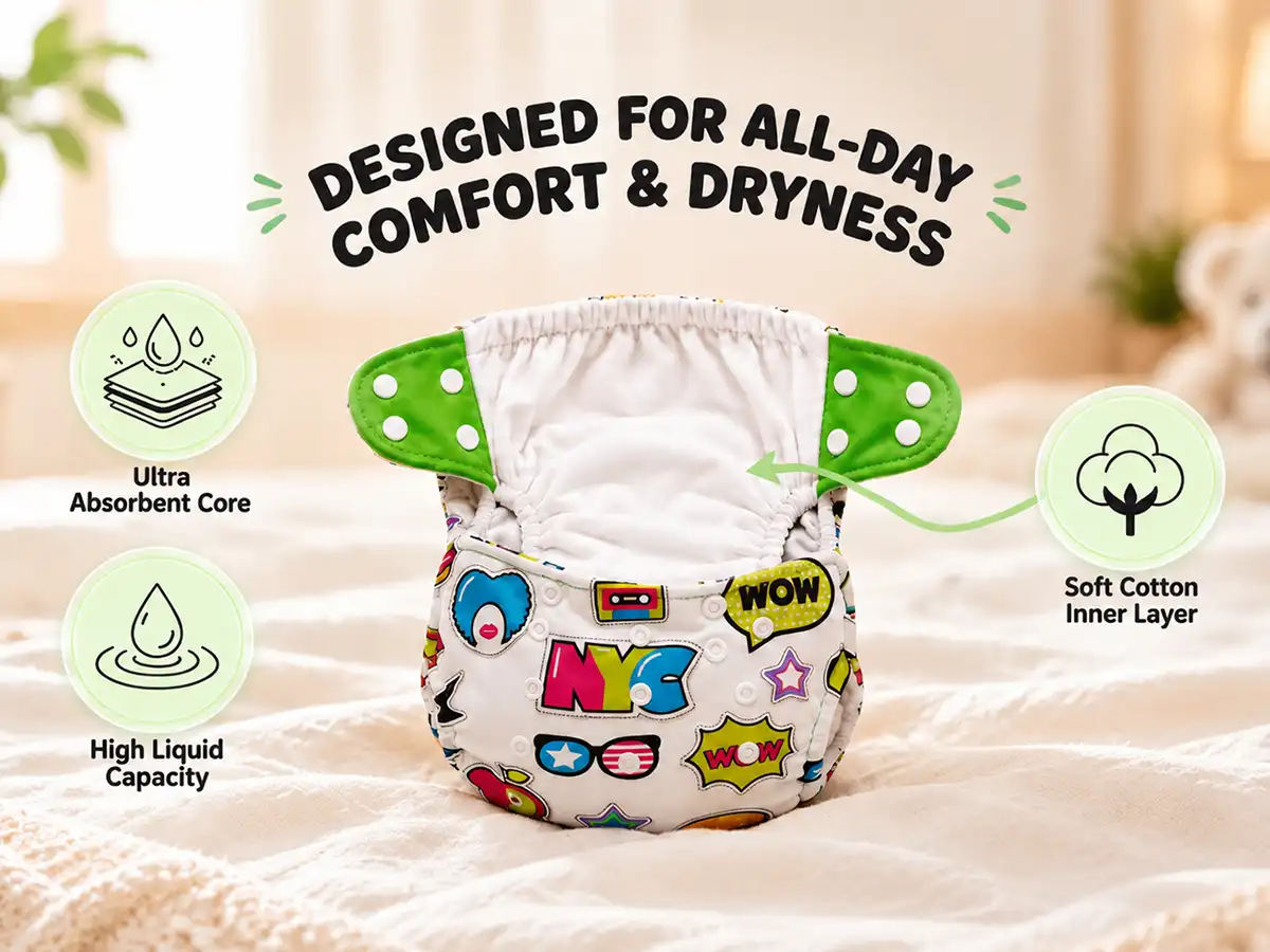 Reusable Baby Cloth Diaper