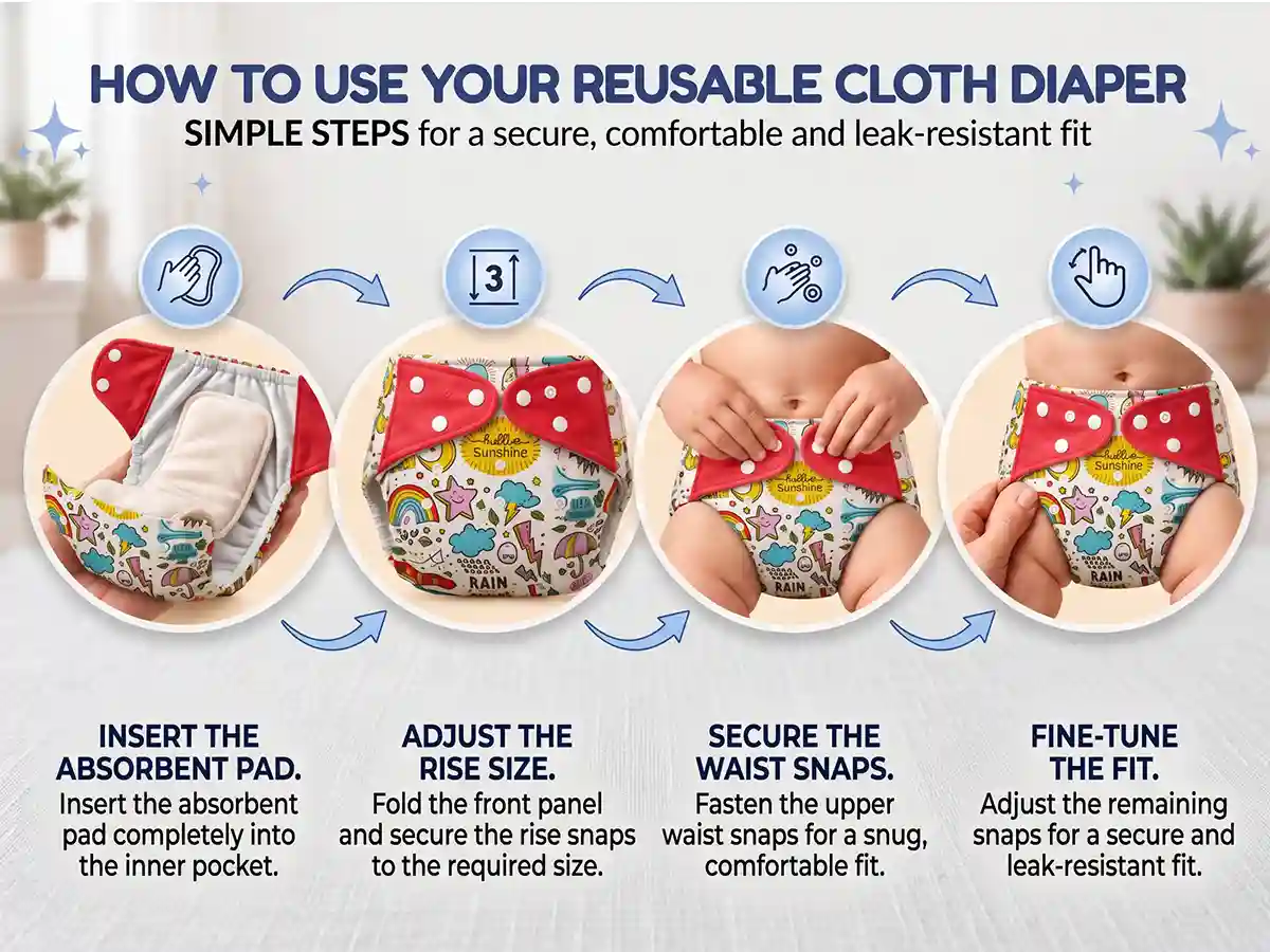 Reusable Baby Cloth Diaper