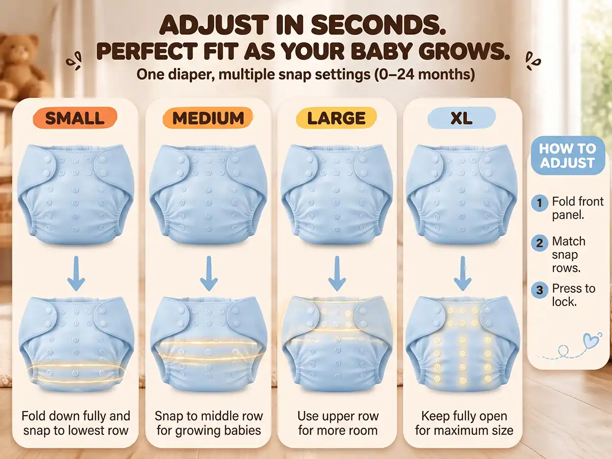 Reusable Baby Cloth Diaper