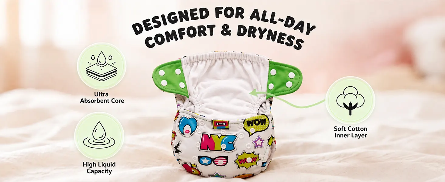 Reusable Baby Cloth Diaper