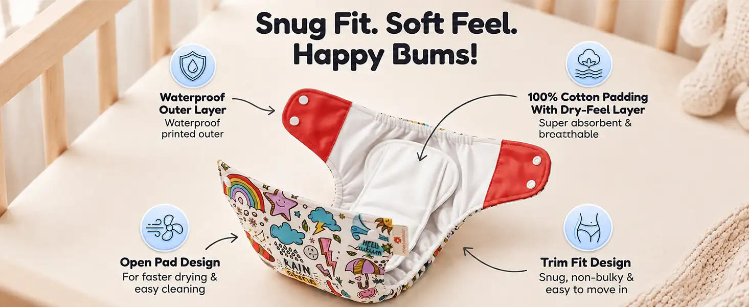 Reusable Baby Cloth Diaper