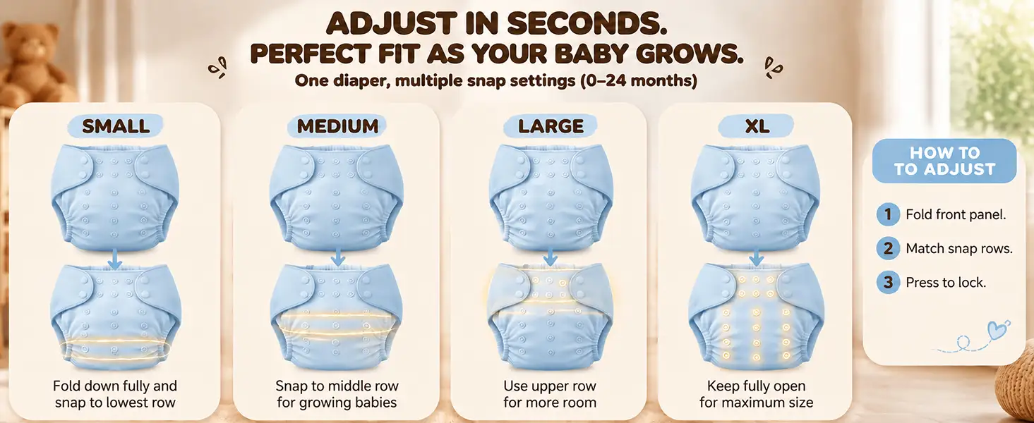 Reusable Baby Cloth Diaper