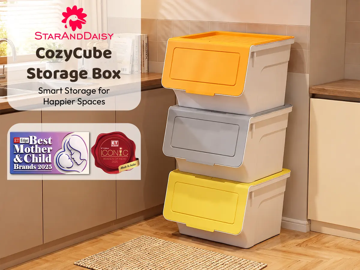 CozyCube 42L Stackable Storage Boxes