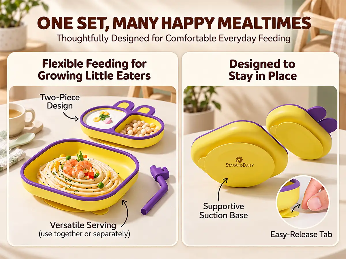 Ultra Grip Suction Plates for Babies