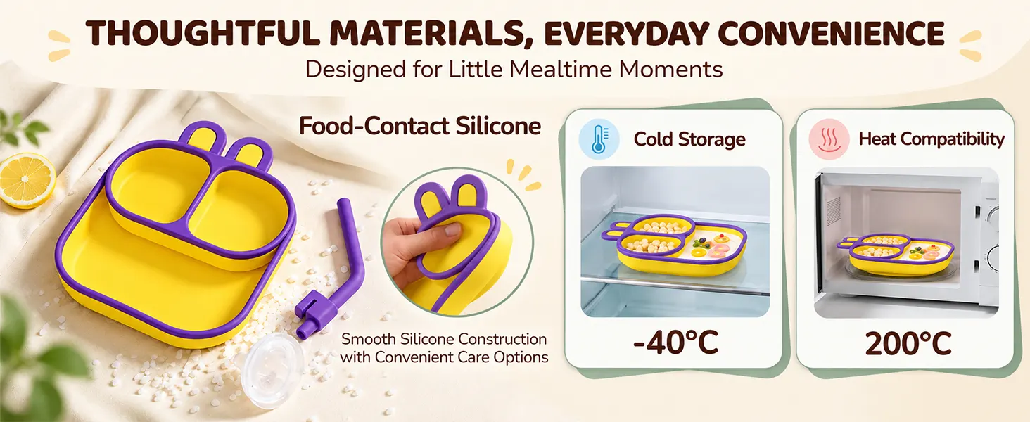Ultra Grip Suction Plates for Babies