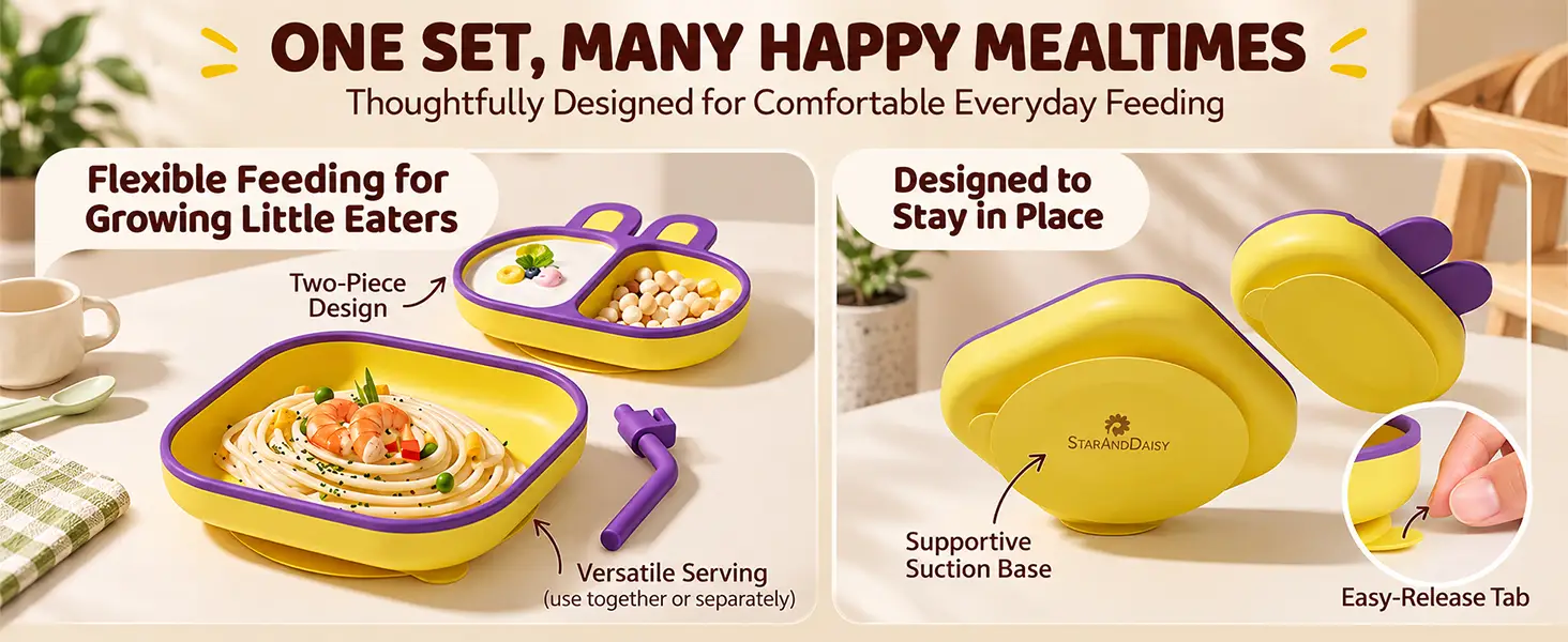 Ultra Grip Suction Plates for Babies