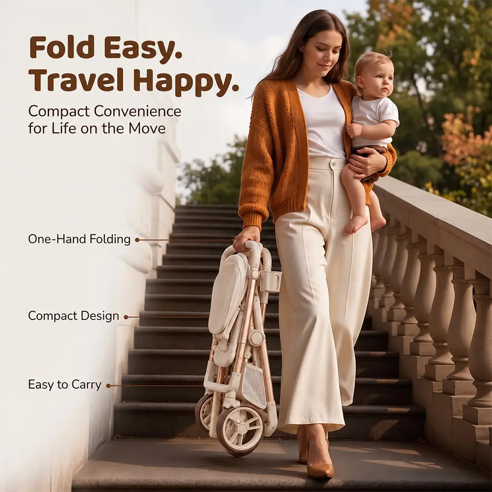 Urban Moon Stroller Aluminium Beige