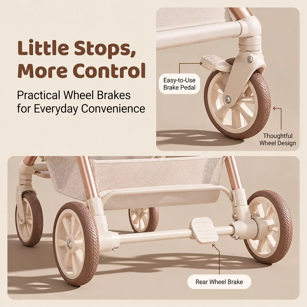 Urban Moon Stroller Aluminium Beige