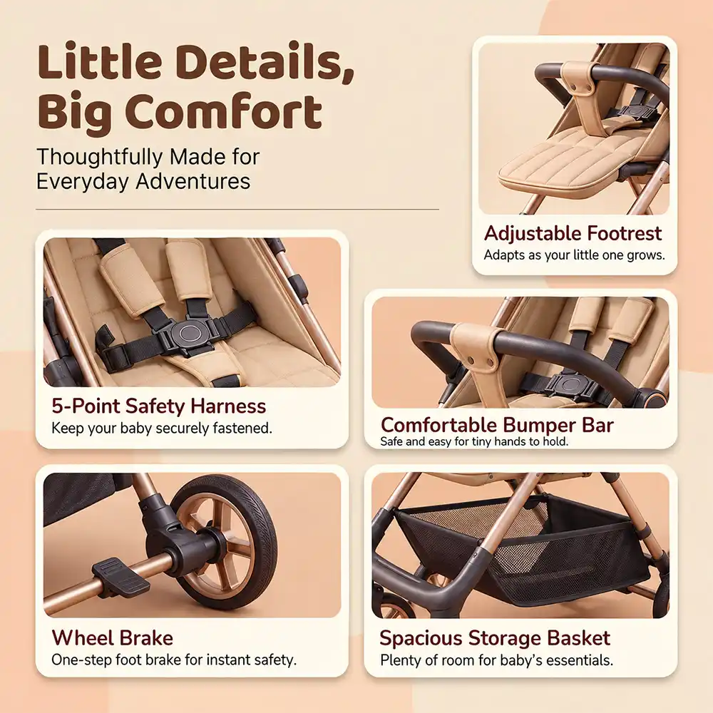 Urboon Moon stroller Aluminium