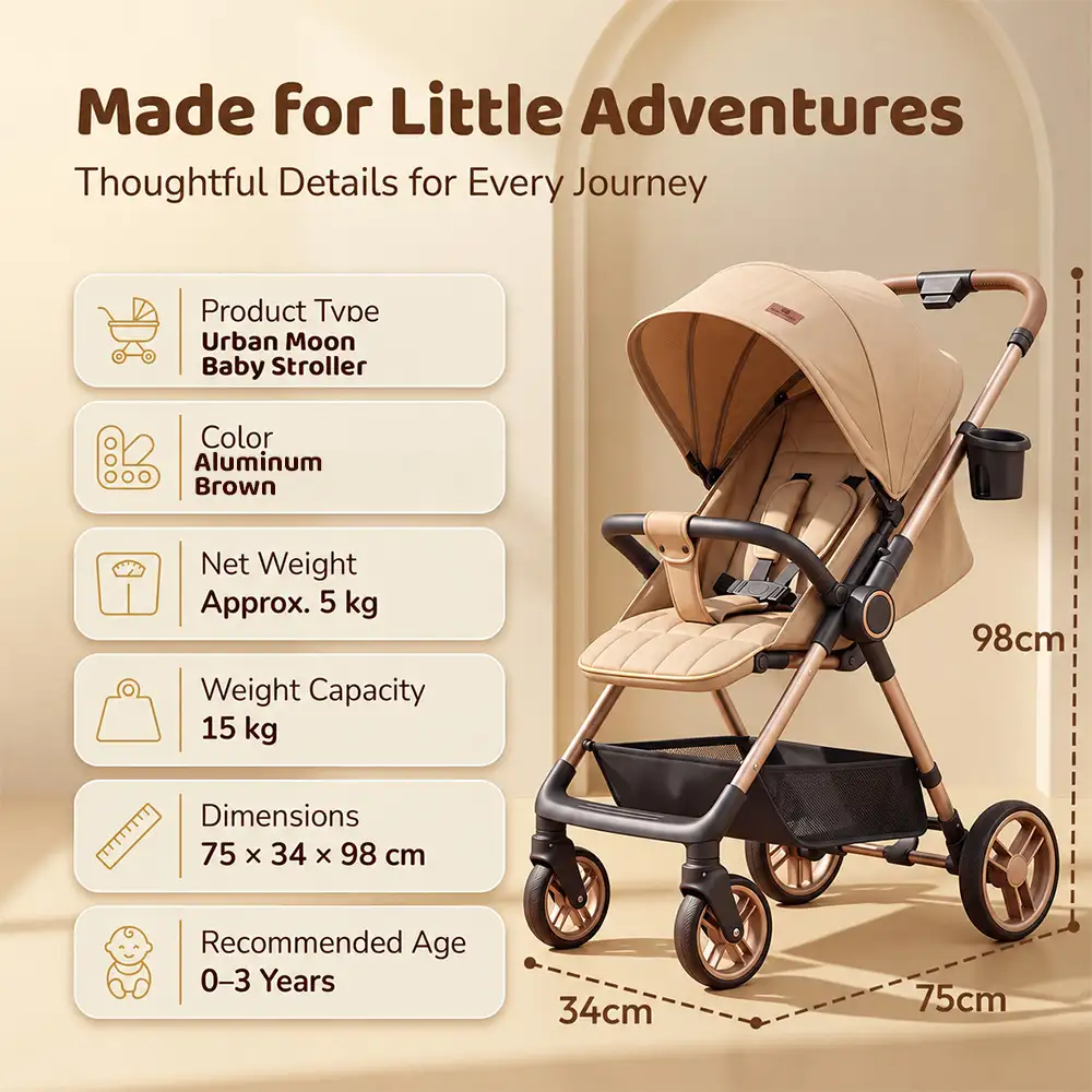 Urboon Moon stroller Aluminium