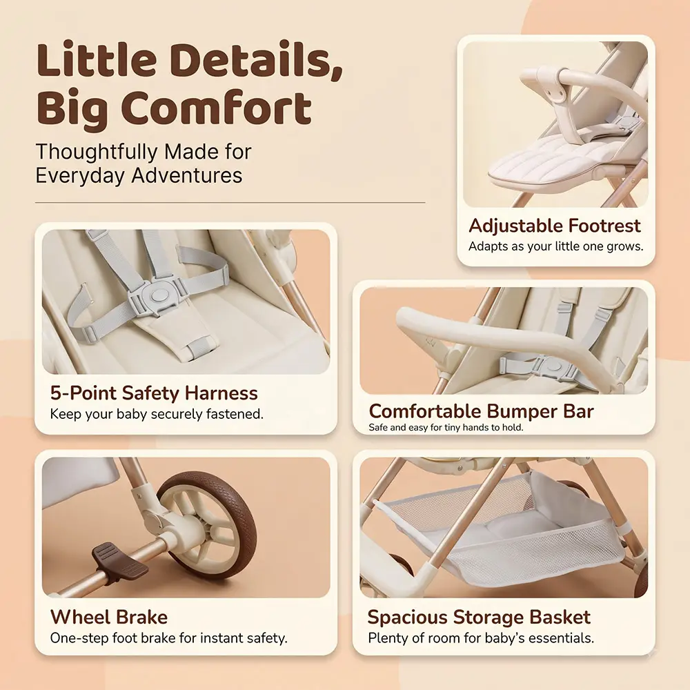 Urboon Moon stroller Aluminium