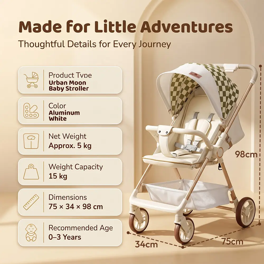 Urboon Moon stroller Aluminium