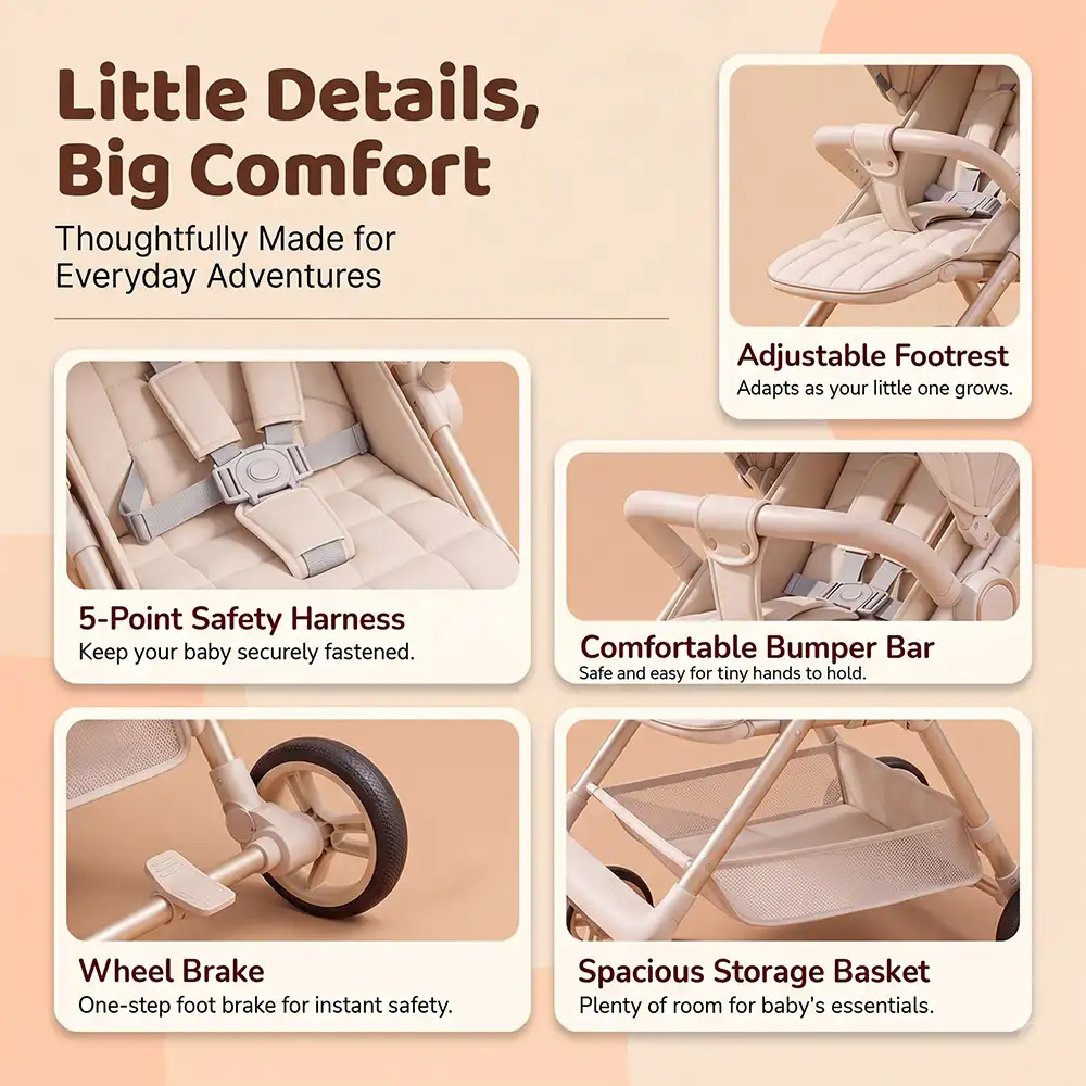 Urboon Moon stroller steel