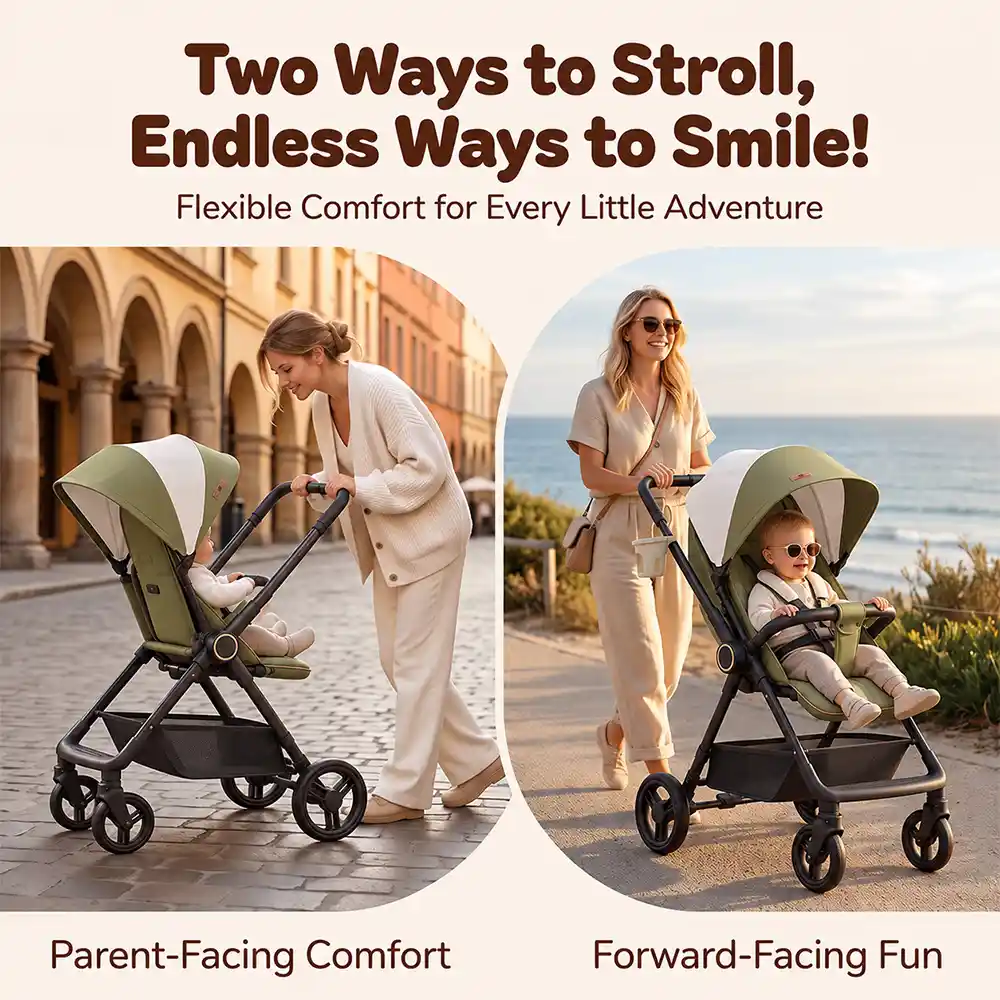 Urban Moon Stroller Steel Green
