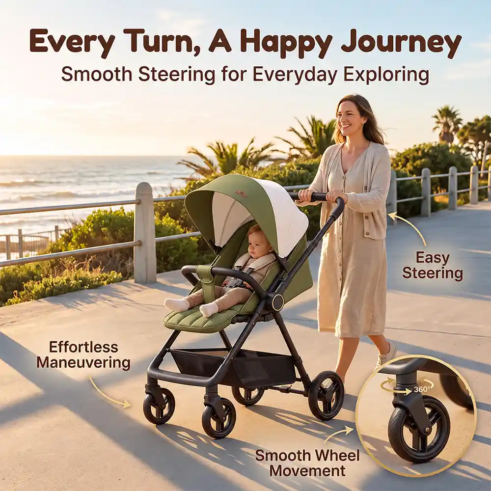 Urban Moon Stroller Steel Green