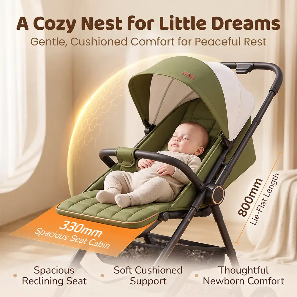 Urban Moon Stroller Steel Green