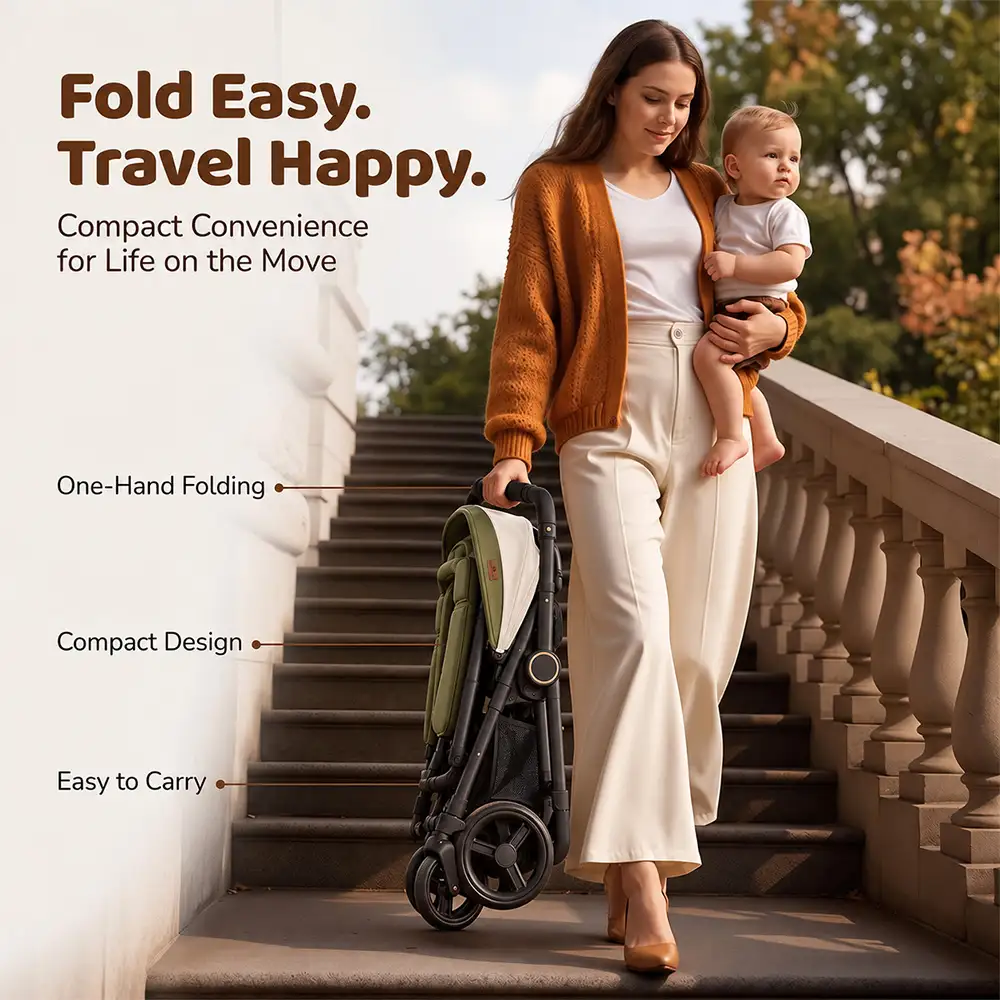 Urban Moon Stroller Steel Green