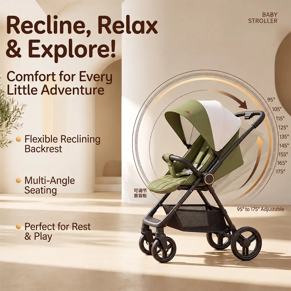 Urban Moon Stroller Steel Green