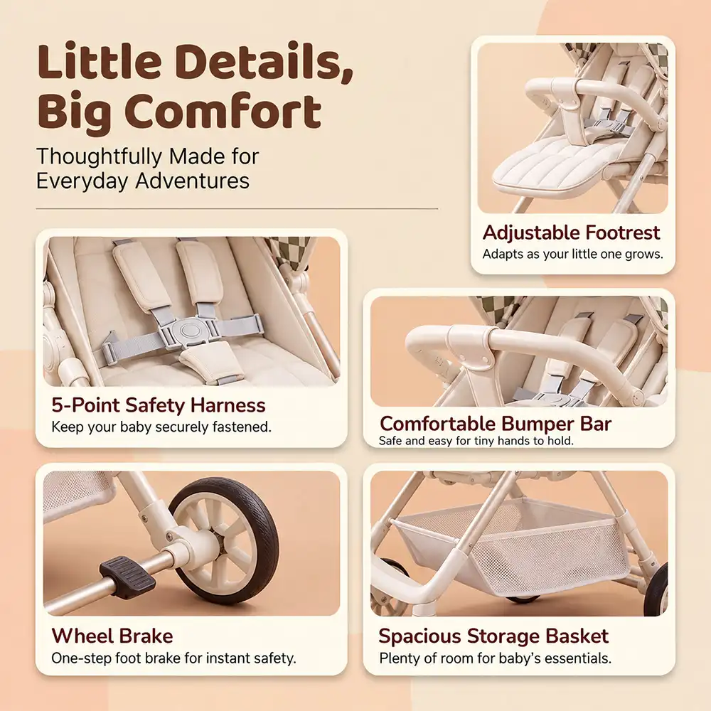 Urboon Moon stroller steel