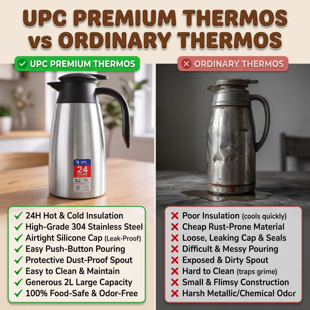 Vaccume insulated thrmos