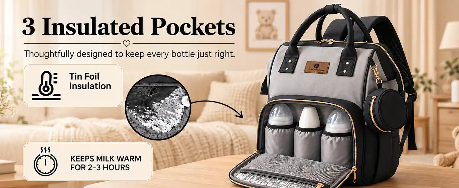 Spacious Diaper Backpack