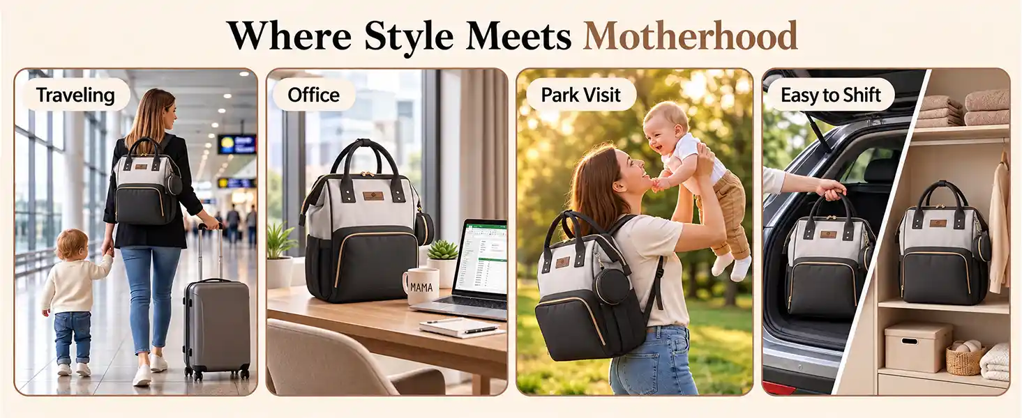 Spacious Diaper Backpack