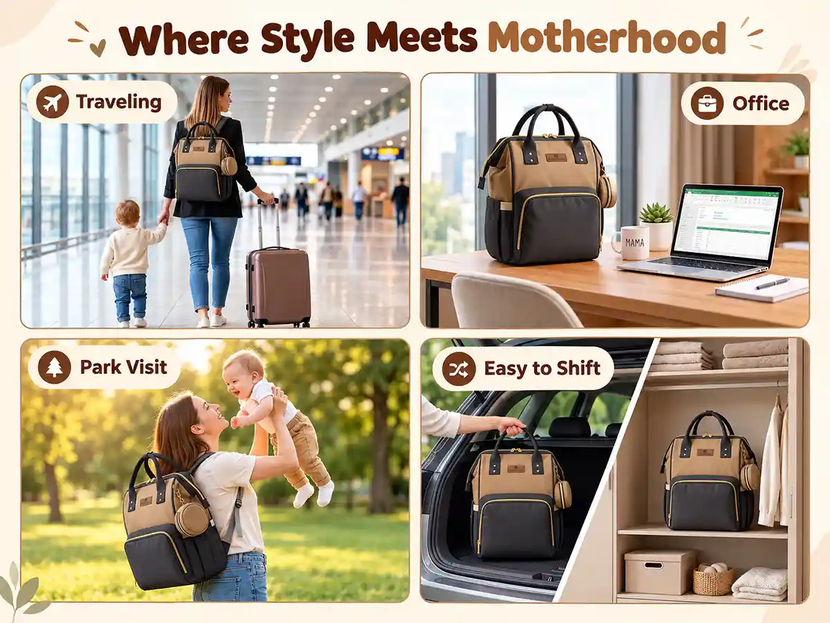 Spacious Diaper Backpack