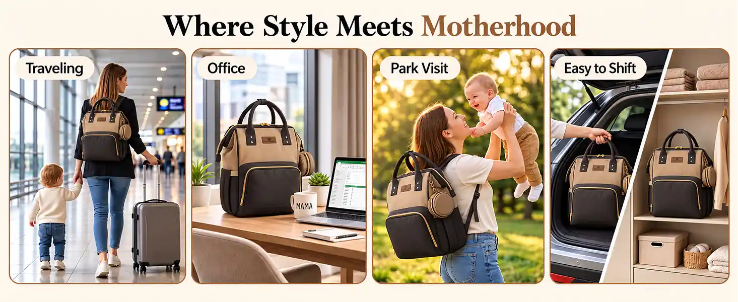 Spacious Diaper Backpack