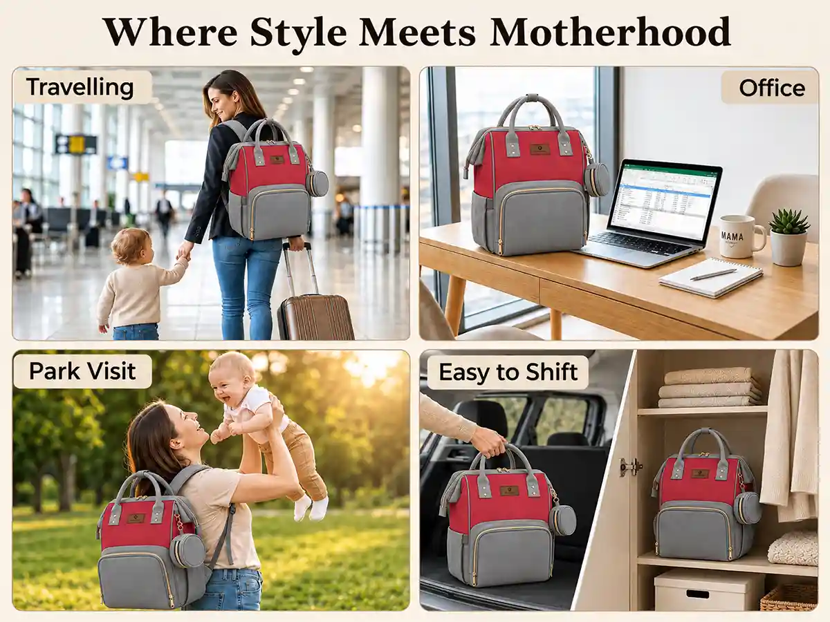 Spacious Diaper Backpack
