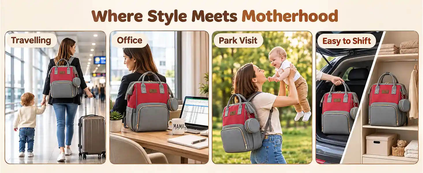 Spacious Diaper Backpack